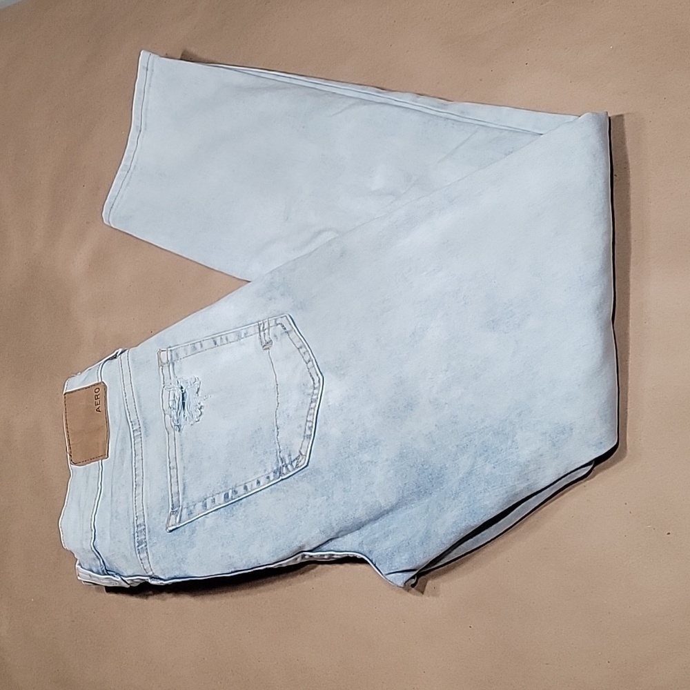 Aeropostale Size 30x30 Light Wash Skinny Denim Blue Jeans, Gently Used Condition